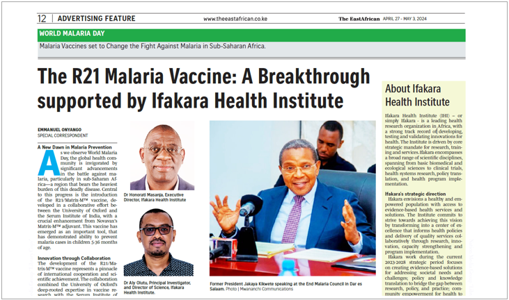 FEATURE: Ifakara role in new malaria vaccine development highlighted