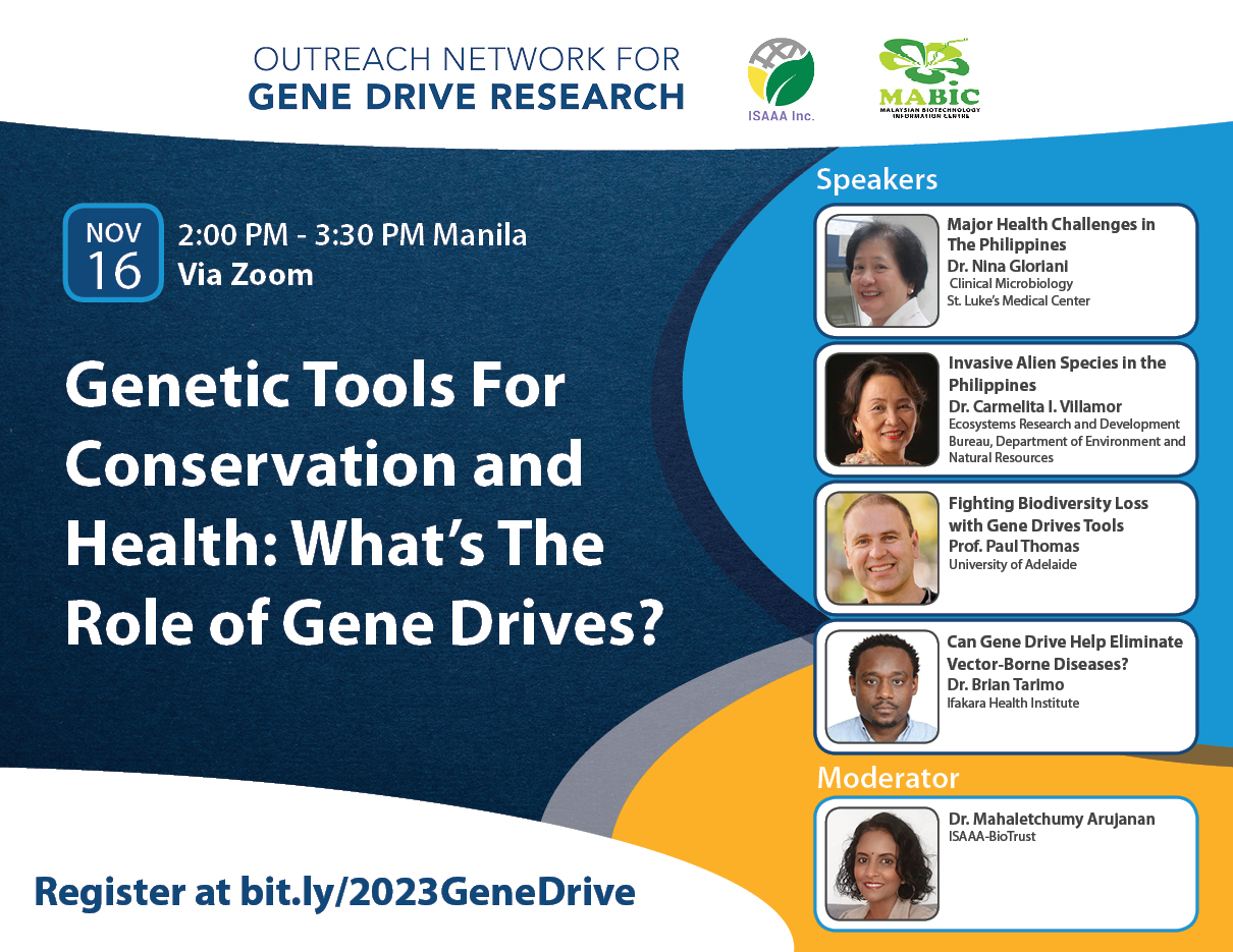 WEBINAR: 2023 Gene Drive Webinar Series