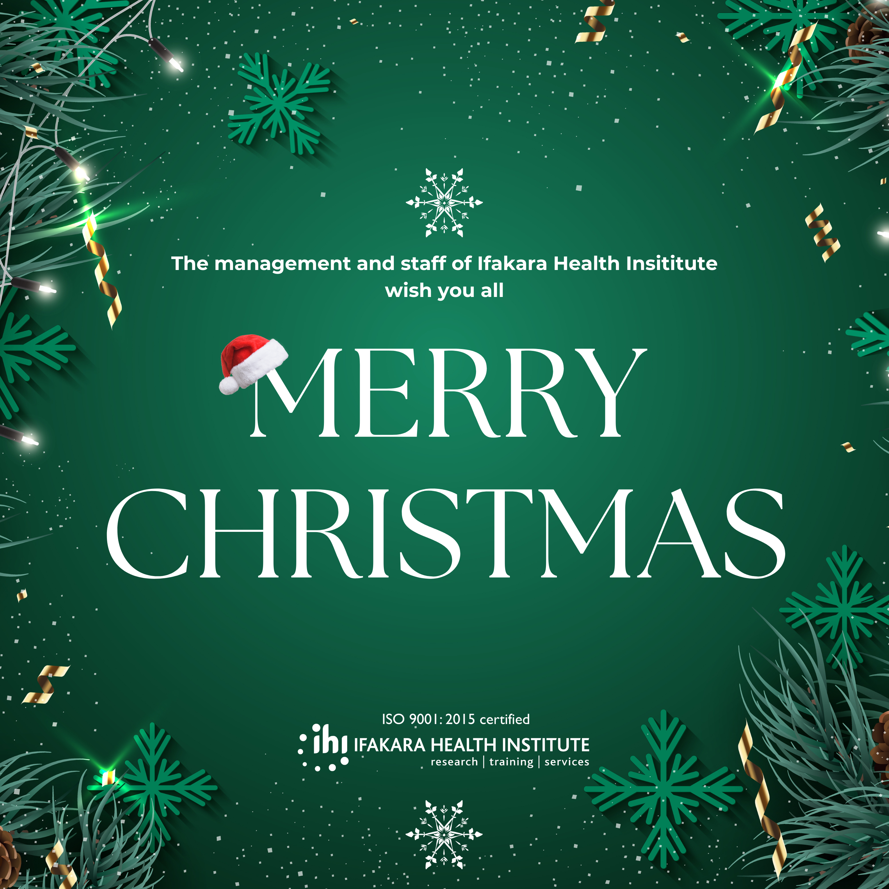 HOLIDAY GREETINGS: Merry Christmas!