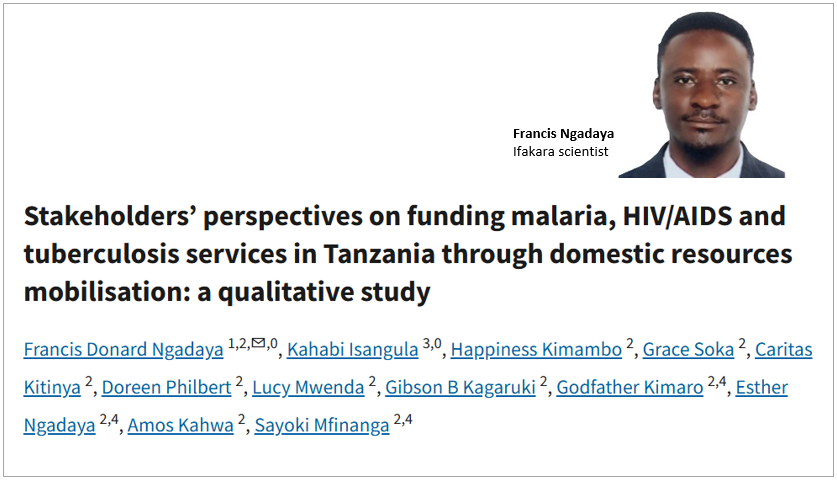 HEALTH FINANCING: Closing the funding gap for malaria, HIV, and TB