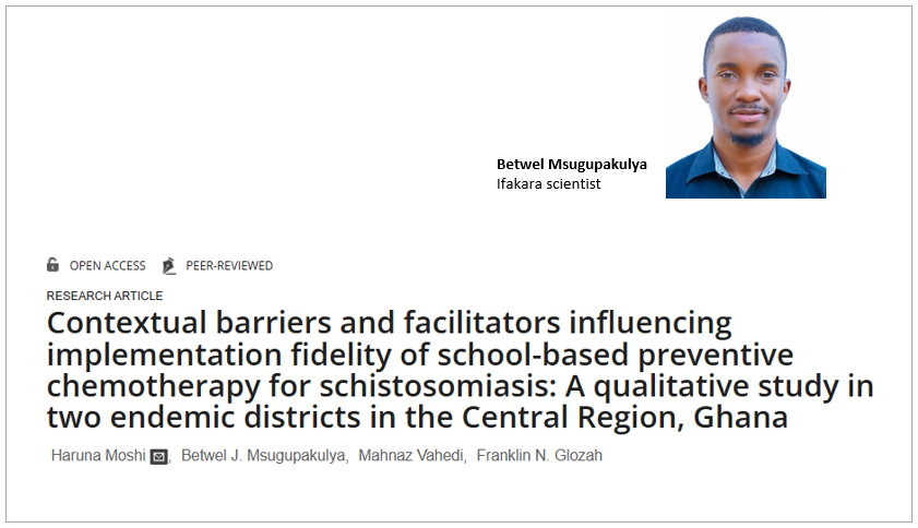 NEGLECTED TROPICAL DISEASES: Community engagement key to delivering schistosomiasis treatment in schools