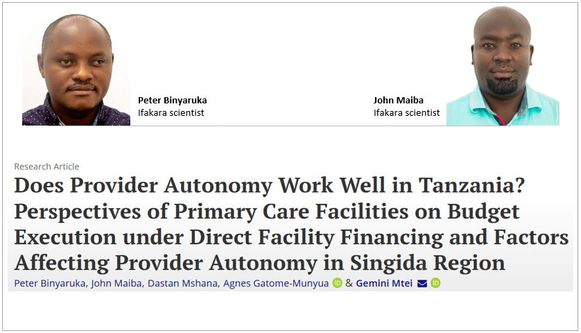 HEALTHCARE: Study highlights challenges in sending money directly to health facilities