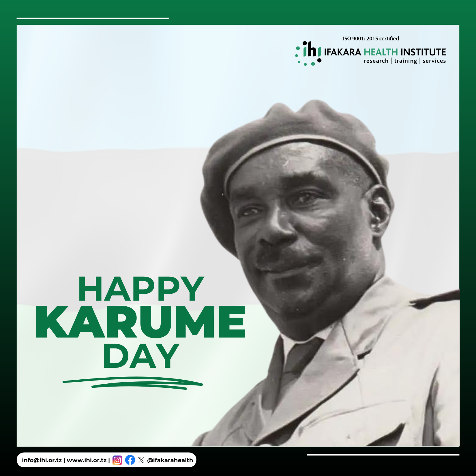 COMMEMORATION:  Zanzibar's first President Karume remembered