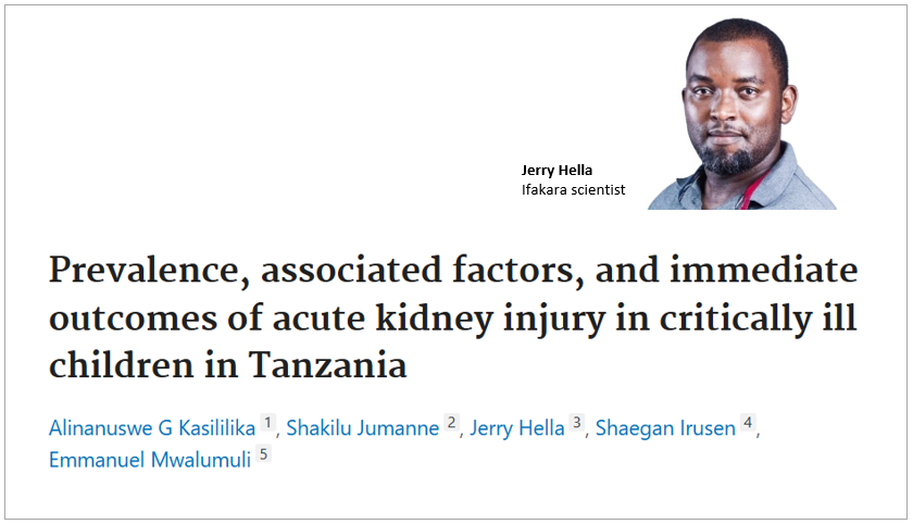 CHILD HEALTH: Kidney injury common among sick children in Tanzania, study finds