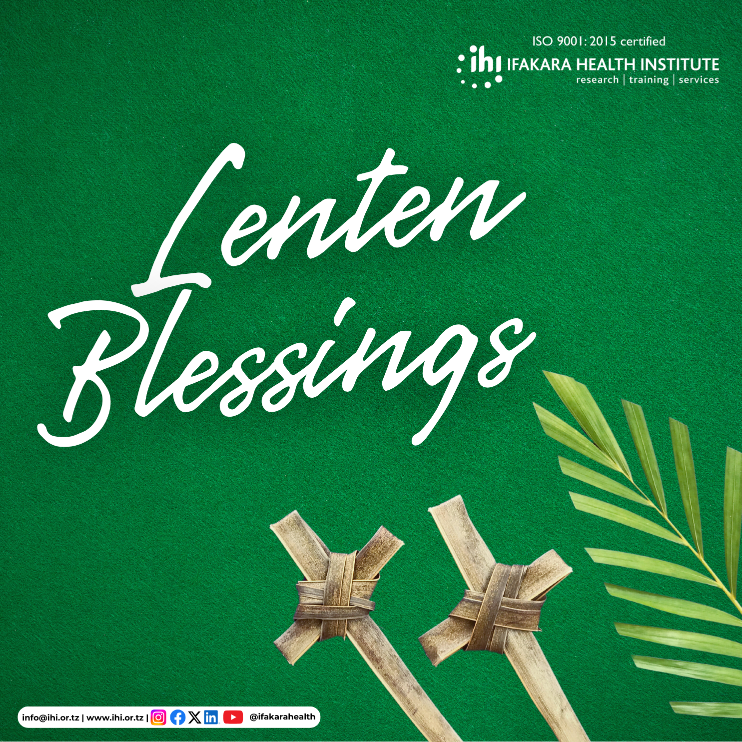 LENT: Wishing Christians and our partners a great fasting season