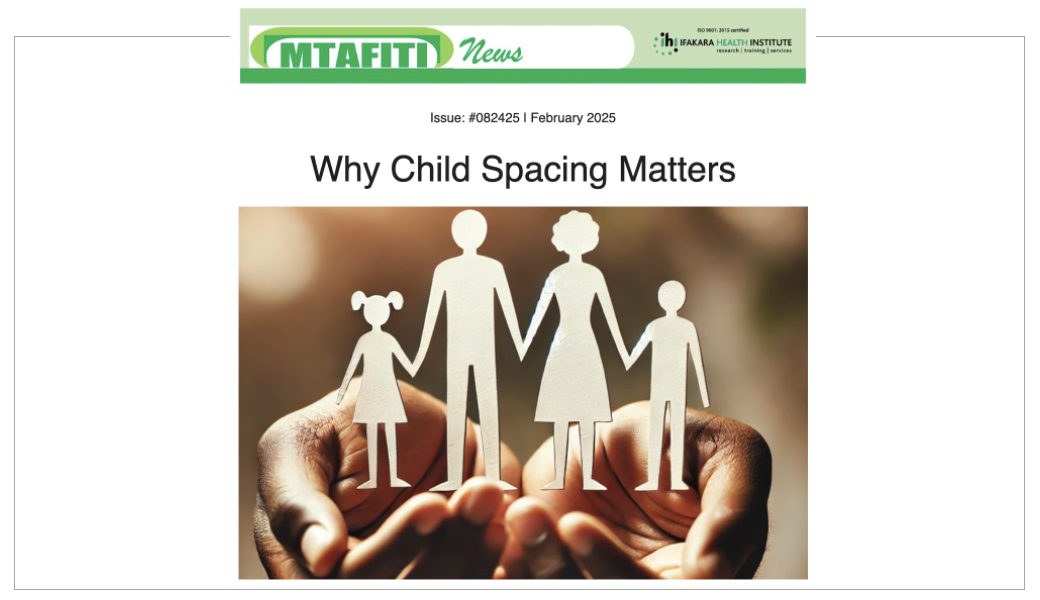 MTAFITI: Why Child Spacing Matters