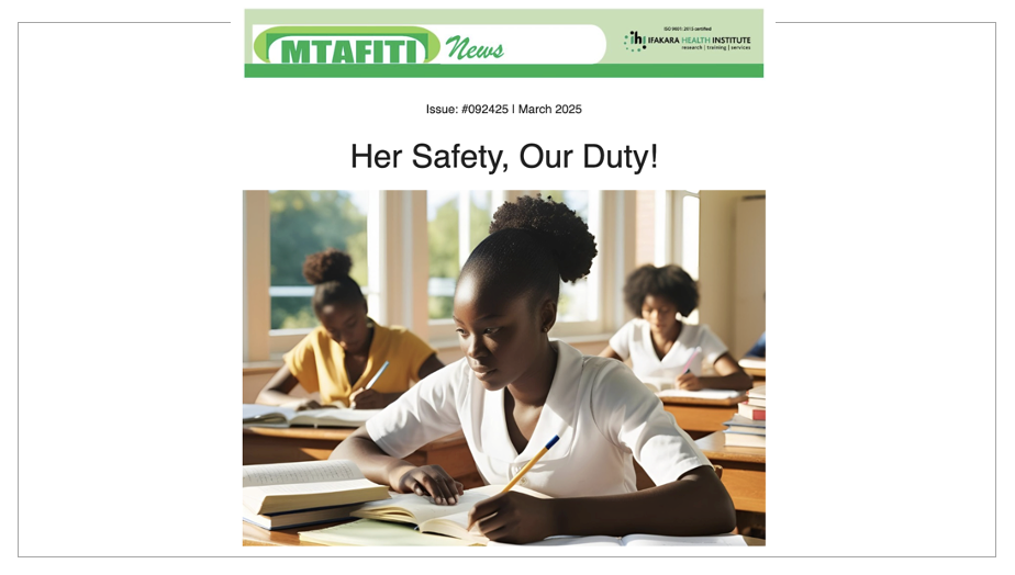 MTAFITI: Her Safety, Our Duty!