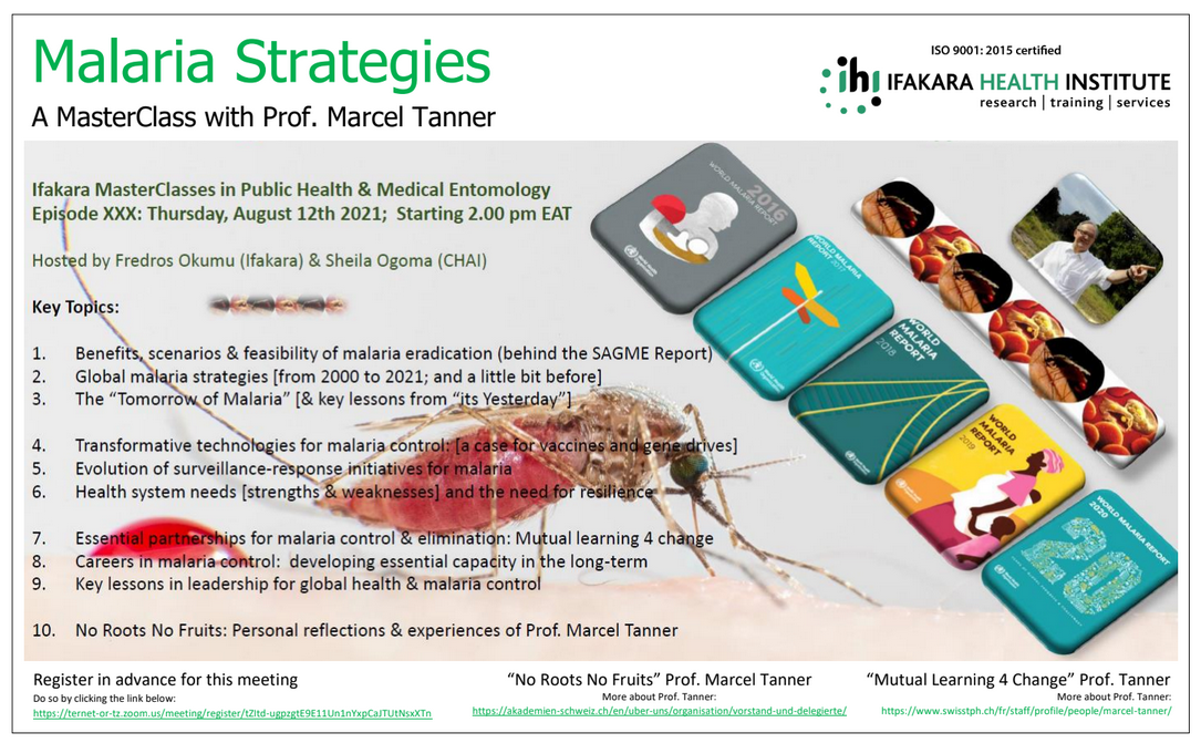 SYMPOSIUM: Prof. Marcel Tanner discusses malaria strategies at Ifakara masterclass