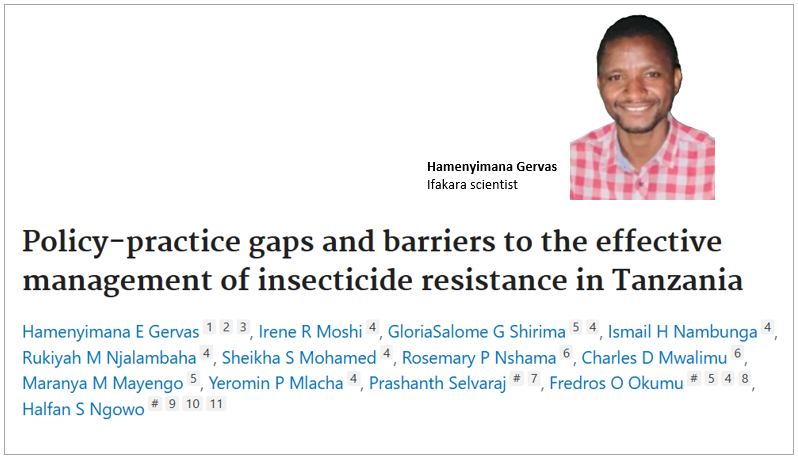 MALARIA: Policy implementation gaps weaken Tanzania’s fight against insecticide-resistant mosquitoes