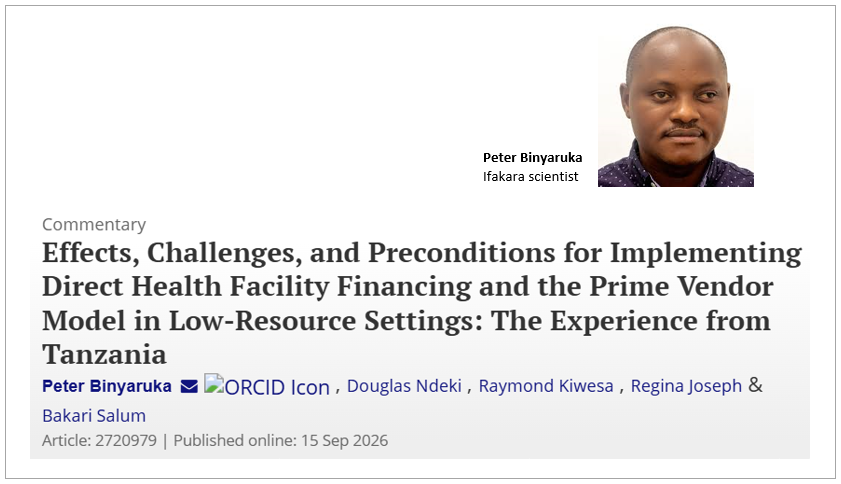 HEALTH FINANCING: Reforms in Tanzania show promise—but implementation remains key