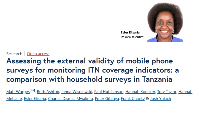 HEALTH INNOVATION: Mobile phone surveys could help track mosquito net use in Tanzania