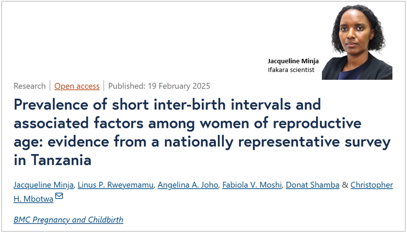 REPRODUCTIVE HEALTH: Scientists for birth spacing to improve maternal, child health