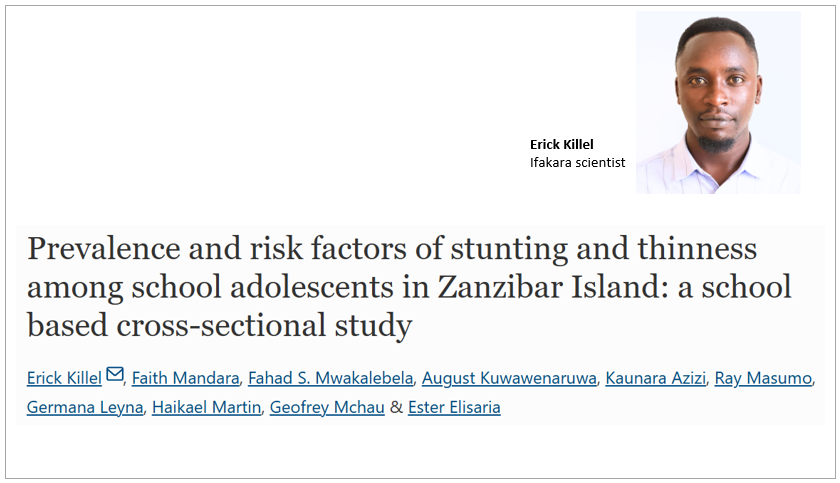 NUTRITION: Study finds Zanzibar adolescents at risk of stunting, thinness