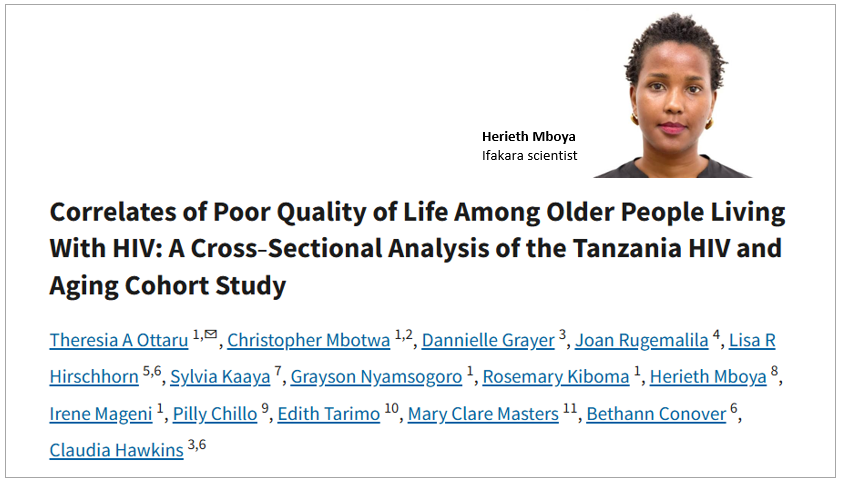 HIV AND AGEING: Study identifies factors affecting the quality of life among older people with HIV