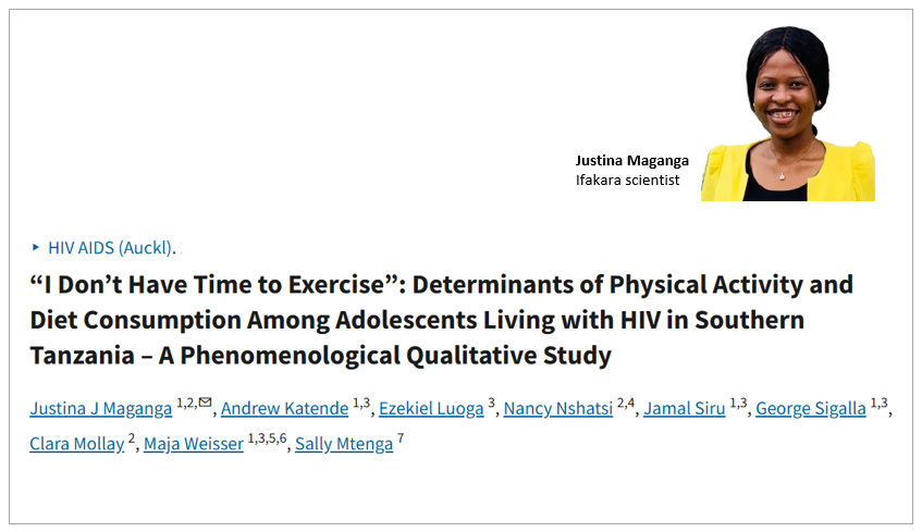 LIFESTYLE BEHAVIORS: Teens living with HIV share struggles with fitness and diet