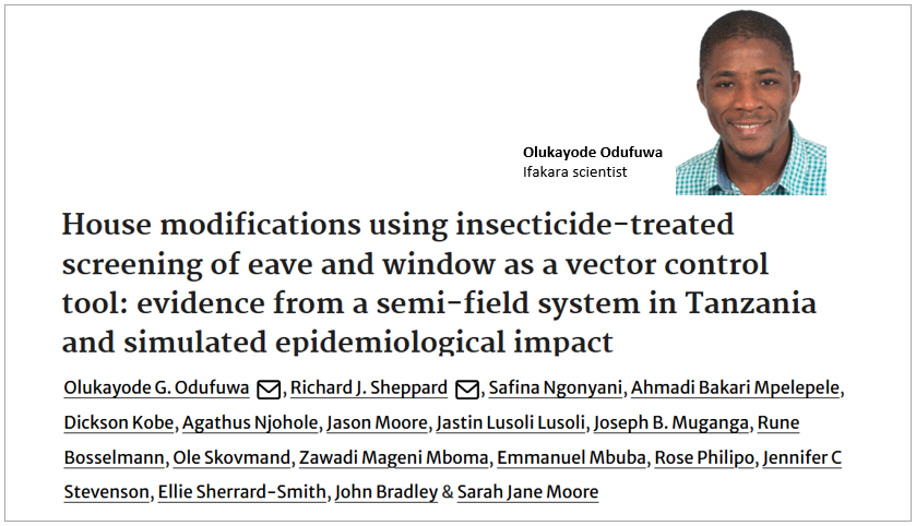 MALARIA CONTROL: Insecticide-treated window screens show promise in keeping mosquitoes out