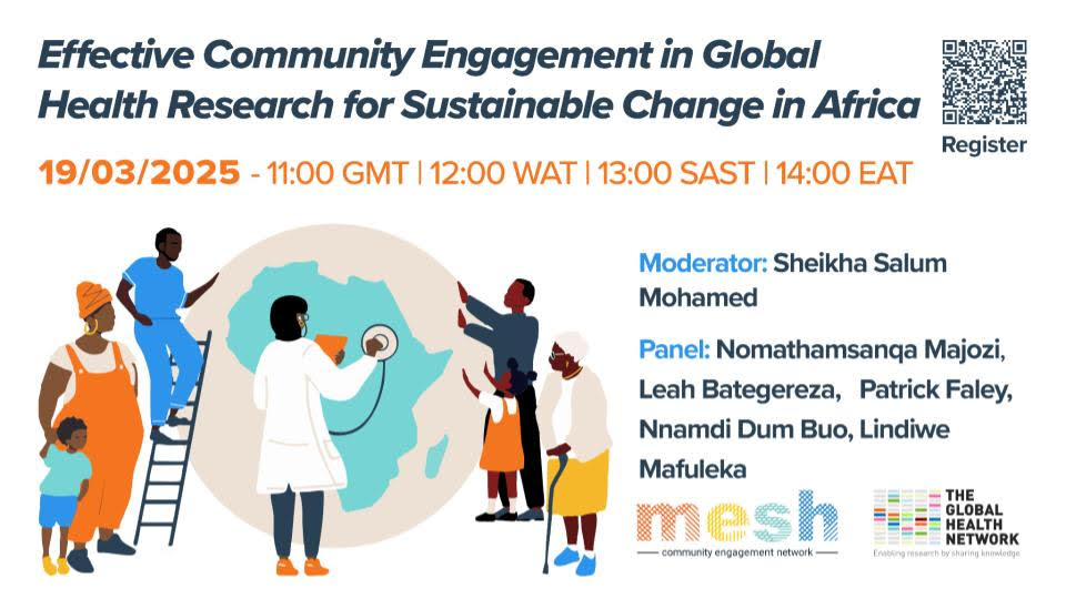 WEBINAR: Effective community engagement in global health research for sustainable change in Africa