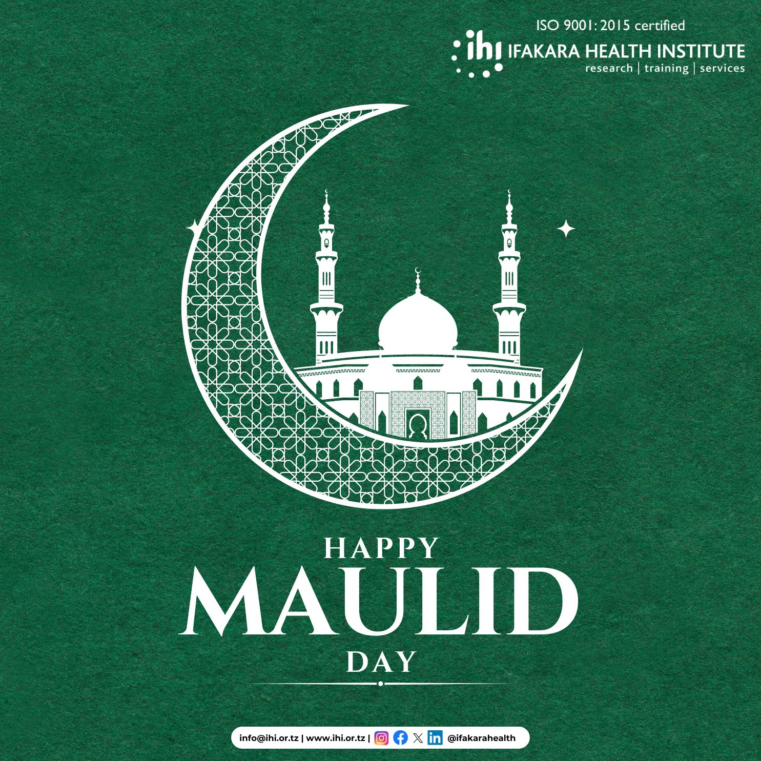 HOLIDAY: Maulid greetings to all our partners