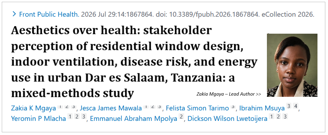 HEALTHY HOMES: Dar es Salaam house owners prioritize window style over ventilation