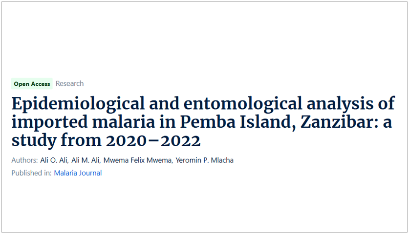MALARIA: Imported cases in Pemba puts elimination goals at risk