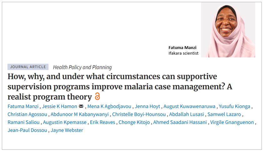 INSIGHTS: Why supportive supervision works for malaria care in children